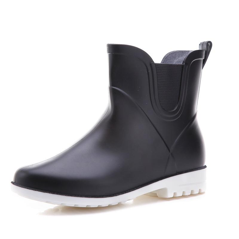 Women'S Rain Boot 2022 Spring Autumn Solid Color Women Waterproof Shoes Ankle Boots Ladies Non-Slip Boots Women Rain Boot Shoesf