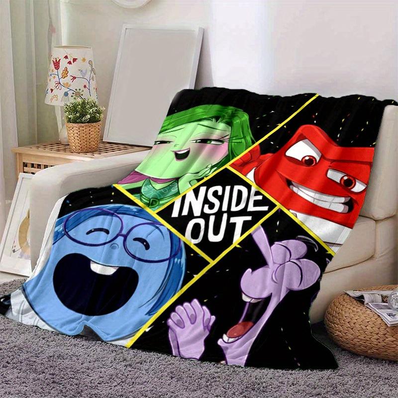 

1pc. Inside Out Emotions Blanket - Perfect for Home Office Outdoor Gift Suitable All Seasonsz0417234 130cmx150cm