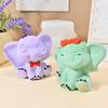Lovely 3D Elephant Sturdy Silicone Mould Home Accessory for Creating Gypsum Resin Figurine Decorations Daily Casual Use
