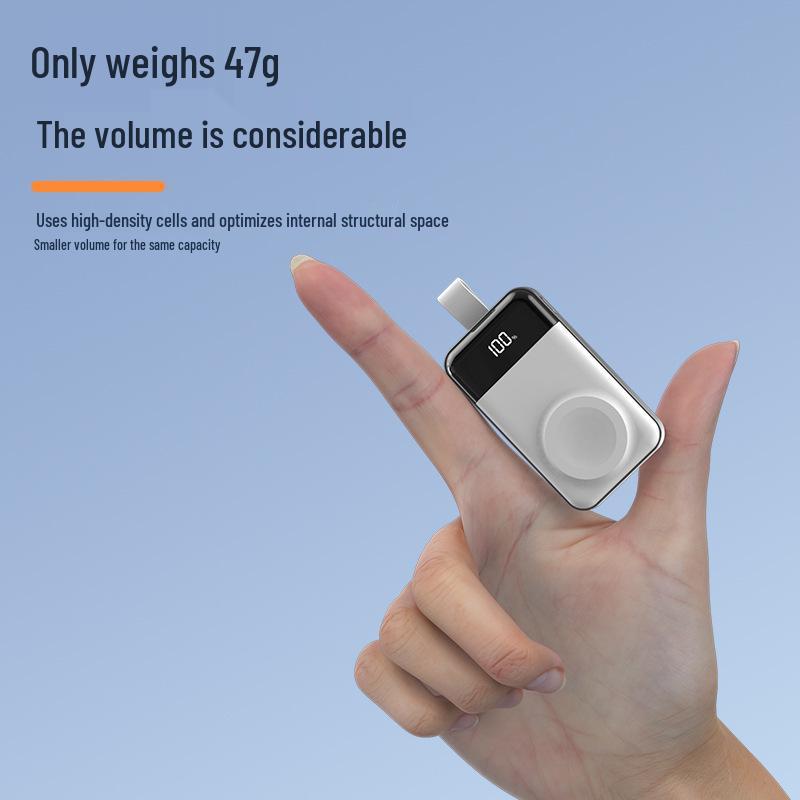 2000mAh Wireless Charger for Apple Watch Series 1-9: Portable Power Bank