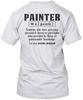 Painter 100% Cotton T-shirt Mens Tees Top Made In the USA T-Shirt Tee Top Unisex White Tshirt