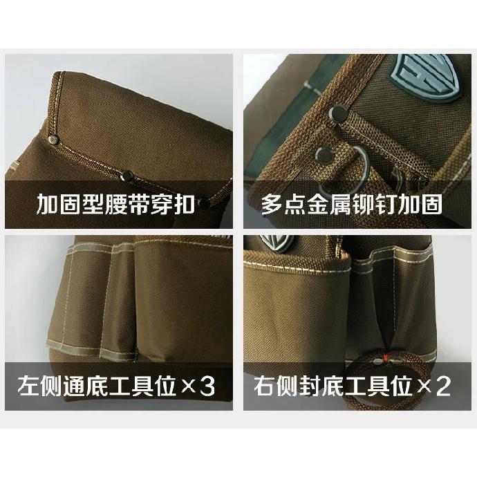 Canvas Oxford Tool Waist Belt Toolbag Professional Wear Resistant Electrician Bag Storage Hardware Tools Pouch Bag Organizer