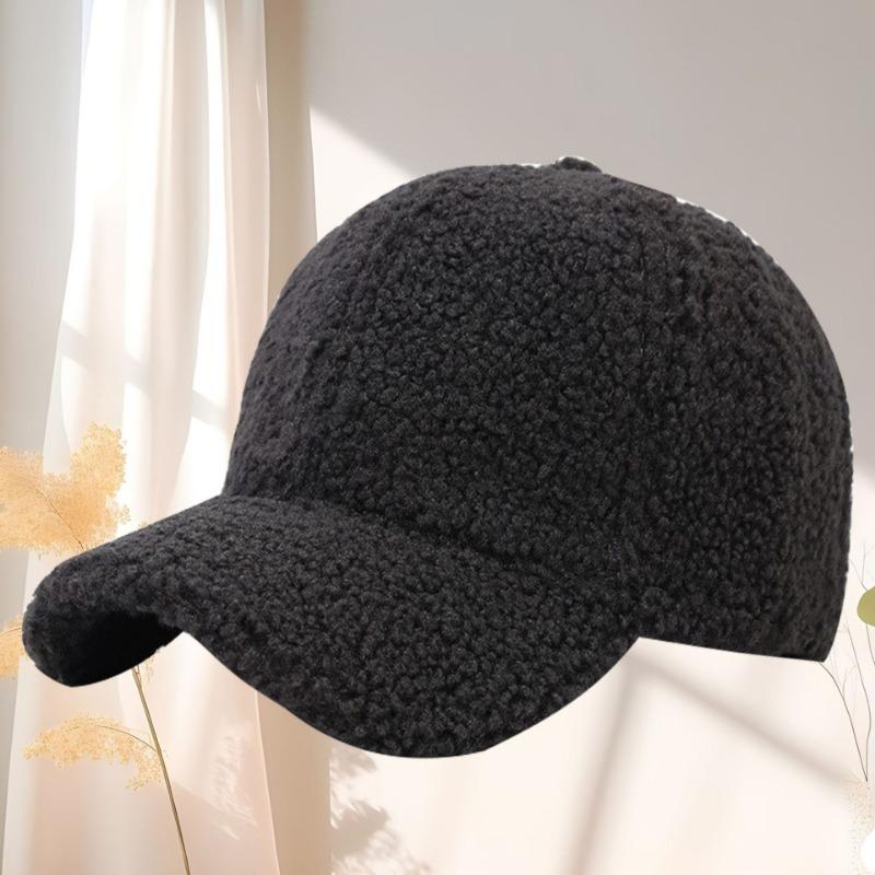 

Осенне-зимняя бейсболка из овечьего пуха, теплая, модная, кепка с плоским козырьком, шляпа с вышивкой в виде букв Adjustable