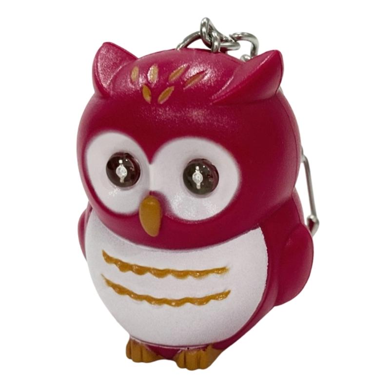 ABS Animal Shaped Flashlight Keychain Builts In Light for Dark Conditions Cartoon Animal Portable Accessory