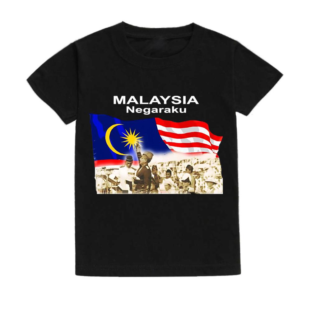 2025 Negaraku Kids T-Shirt For Malaysia Independence Day With Festive Merdeka Design And Comfort Fit