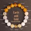 Auspicious Multi-Treasure Crystal Bracelet: Five Paths to Wealth with Wood & Fire Attributes