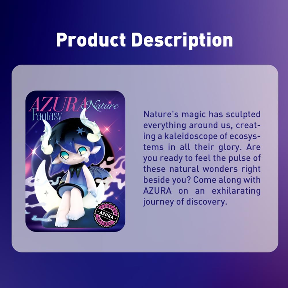 POP MART AZURA Fantasy Nature Series Box of Pop Mart Gachapon Blind Box Plastic Premium PVC Soft Original Birthday Gifts [Assorted 12] Figures,