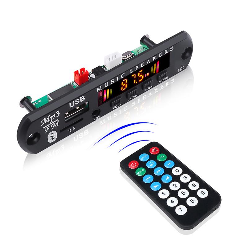 Bluetooth 5.0 Mp3 Player Decoder Board Fm Radio Usb 3.5 Mm Aux Module Bluetooth Receiver Car Kit Audio Amplifier Board