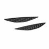 For VW Golf MK7/7.5 2014-2019 ABS Black Front Fog Light Eyelid Molding Trim 2PCS