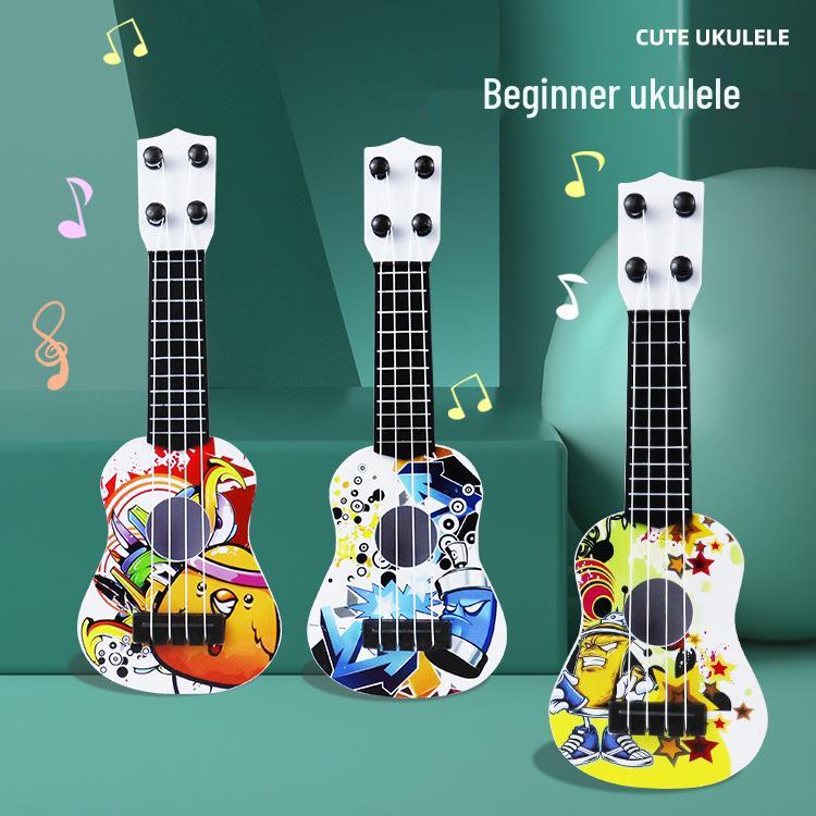 Children's Graffiti Mini Guitar Ukulele - Playable Musical Instrument Toy for Boys and Girls, with Free Shipping
