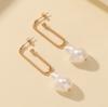 1 Pair of   Women's   Earrings  U-shaped  Special-shaped Pearl  Ear Hooks