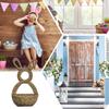 Easter Bunny Wall Basket Rattan Woven Easter Rabbit Decor Wall Pocket Bunny Hand Woven Basket for Home Farmhouse Outdoor Indoor