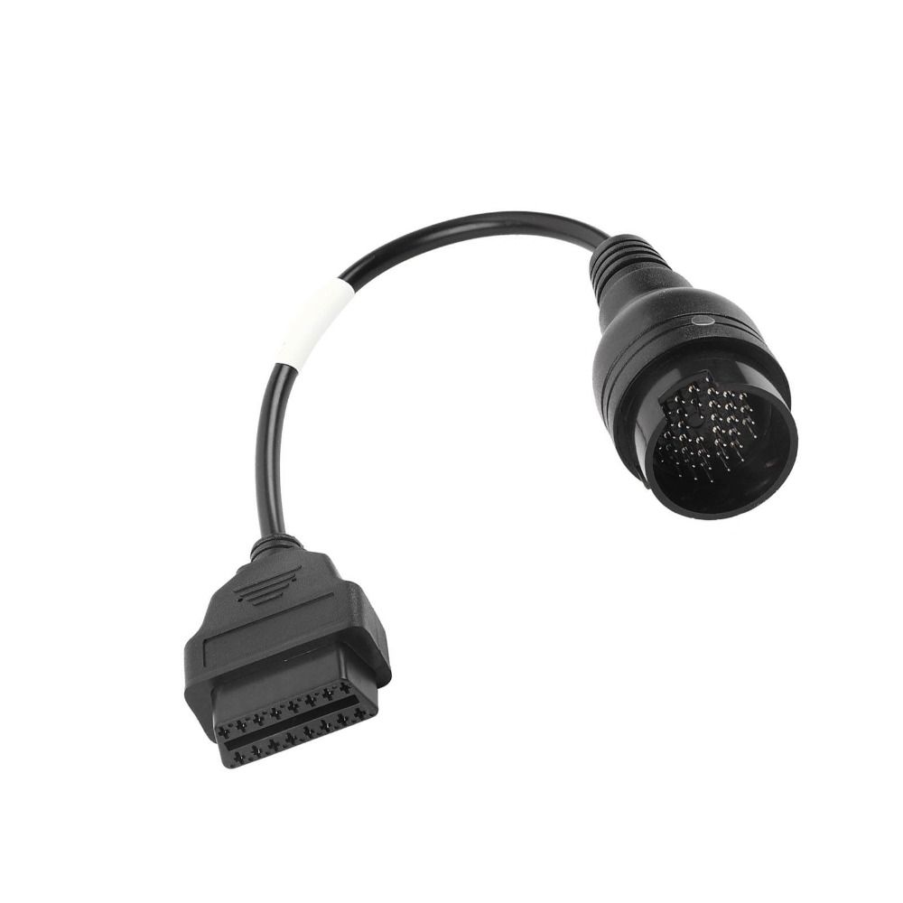 Durable OBD2 Adapter Black Diagnostic Cable Adapter Cable for Iveco Truck Professional Use
