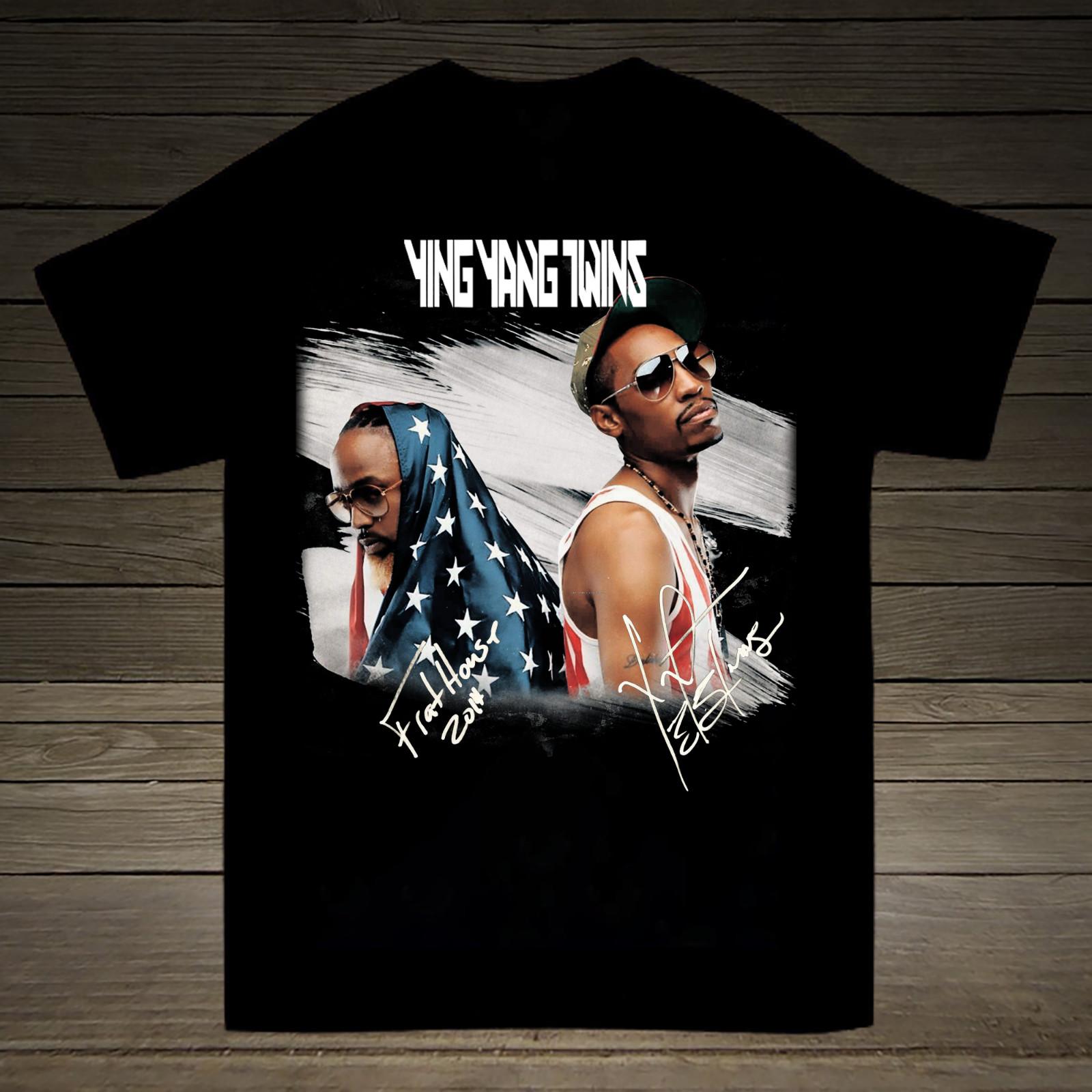 Горячий Подарок для Фаната Группы Ying Yang Twins Черная Унисекс Футболка XXL