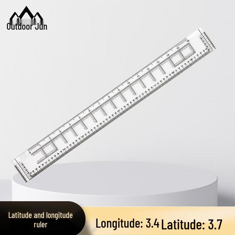 Multi-functional Latitude & Longitude Map Scale Ruler