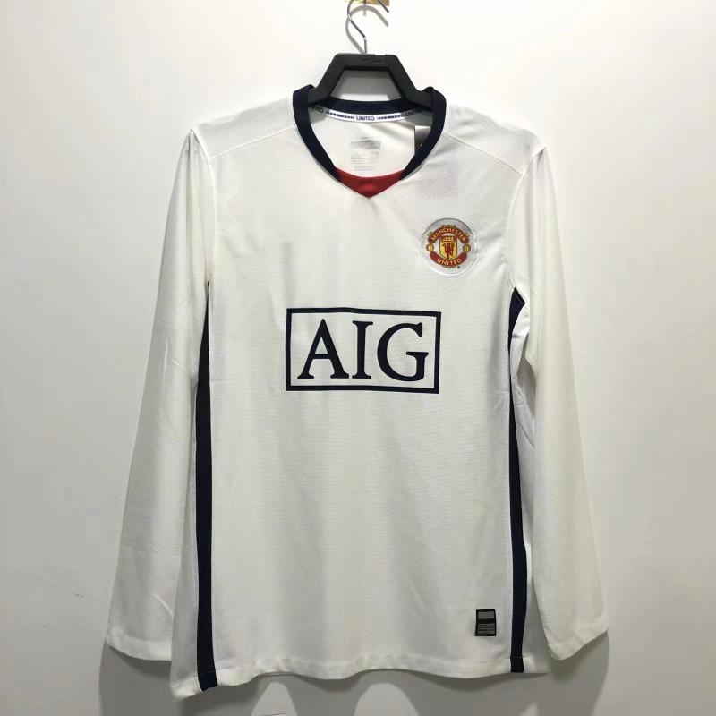 Camiseta retro de manga larga Camiseta de fútbol Real Madrid Manchester United Inglaterra Arsenal Portugal Inter de Milán AC camiseta réplica