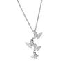 Butterfly Pendant Necklace Women Rhinestone Butterflies Necklace Elegant Clavicle Chain Birthday Anniversary Gift for Her