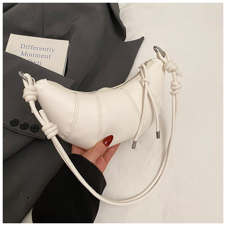 

2025 Spring New Product Small Bag Korean Edition Fashion Simple Dumpling Bag Croissant Versatile Commuter Light Luxury High Sense Women