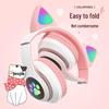 Luminous Cat Ear Bluetooth Headphones - Wireless Over-Ear with Ultra-Long Battery Life