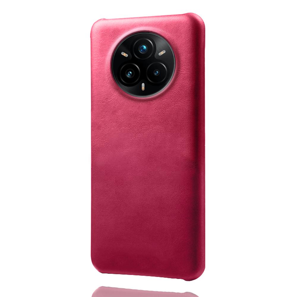 For Realme 14 Pro+ 5G Case Calf Texture PU Leather Hard PC Protective Phone Cover