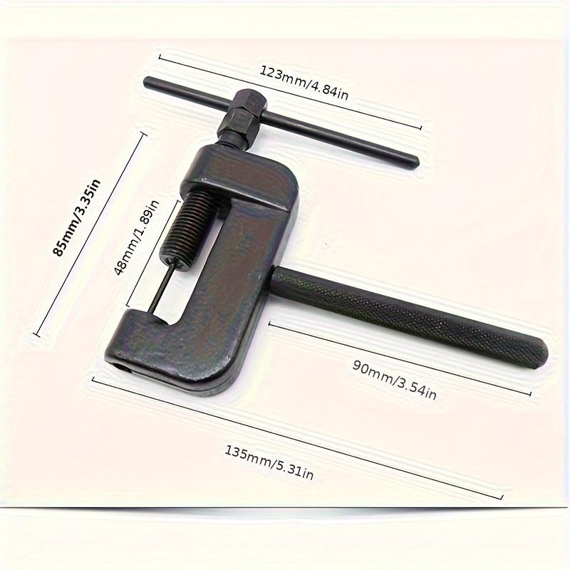 Motorcycle Bike Chain Breaker Splitter Riveting Tool Repair Tools Set, Launches Chain Pin Press Handle Motorbike Chain Rivete