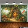 Spring Blossom Garden 2D Backdrop Colorful Wildflower Photography Background