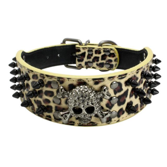 

Маленький большой собачий ошейник с шипами и заклепками, аксессуар, ремешок на шею для щенка, ожерелье из искусственной кожи, питбуль, бульдог, товары для домашних животных XS