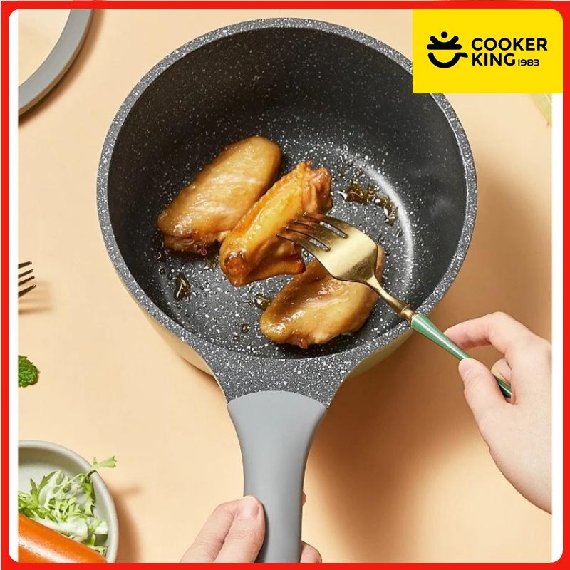 COOKER KING Milk Pot Non-Stick Pan Micro Pressure Medical Stone Coating Baby Food Pot Hot Milk Instant Noodles Pan Mini Pot