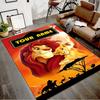 Custom Lion King Mat Personalized Name, Polyester Washable Indoor Entryway Rug, Gift for Christmas, Easter, Thanksgiving Day