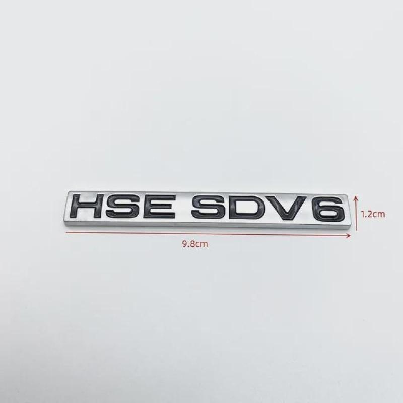 

3D ABS Буквы HSE SDV6 Edition Эмблема Багажник автомобиля Логотип Наклейка Хром Серебристый Черный Красный HSE SDV6-Matte Silver