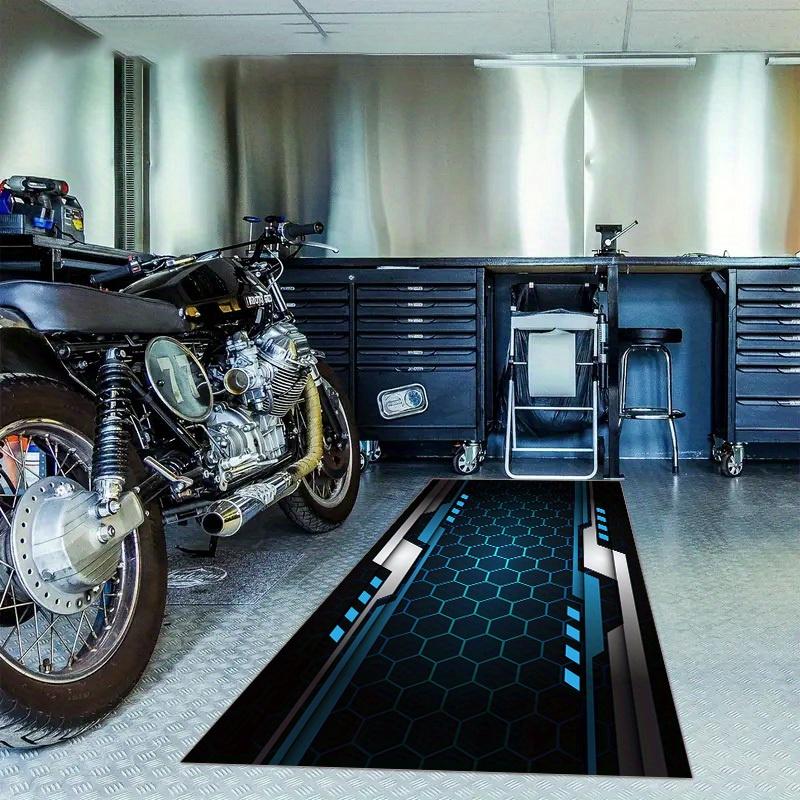 Motorfiets Garagevloermat Racing Display Mat Oliebestendig Slijtvast Tapijt Voor Werkplaats Gang Huisdecoratie 40x120cm 16x47inch