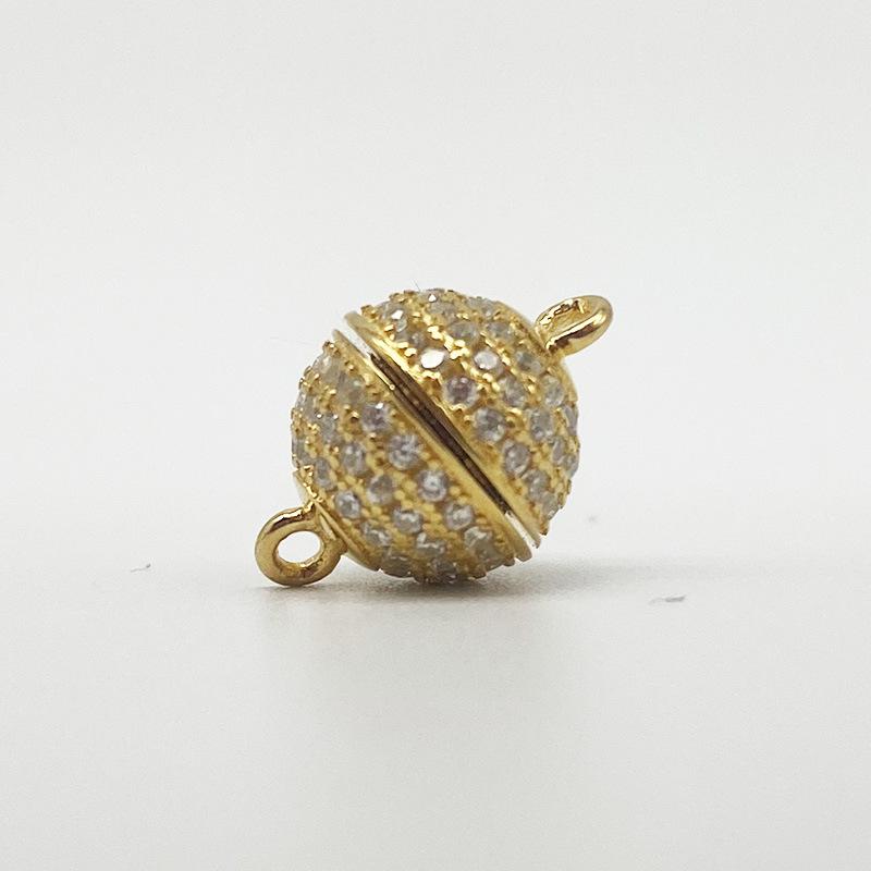 S925 Sterling Silver Magnetic Clasp for DIY Jewelry, Scarf, Necklace, Sweater, and Pearl Chains