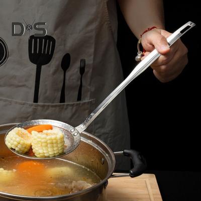 1/2Pcs Stainless Steel Fine Mesh Colander Spoon Strainer Oil Filter Food Strainer with Handle Extra Fine Mesh Strainer Kitchen Gadget for Soups And