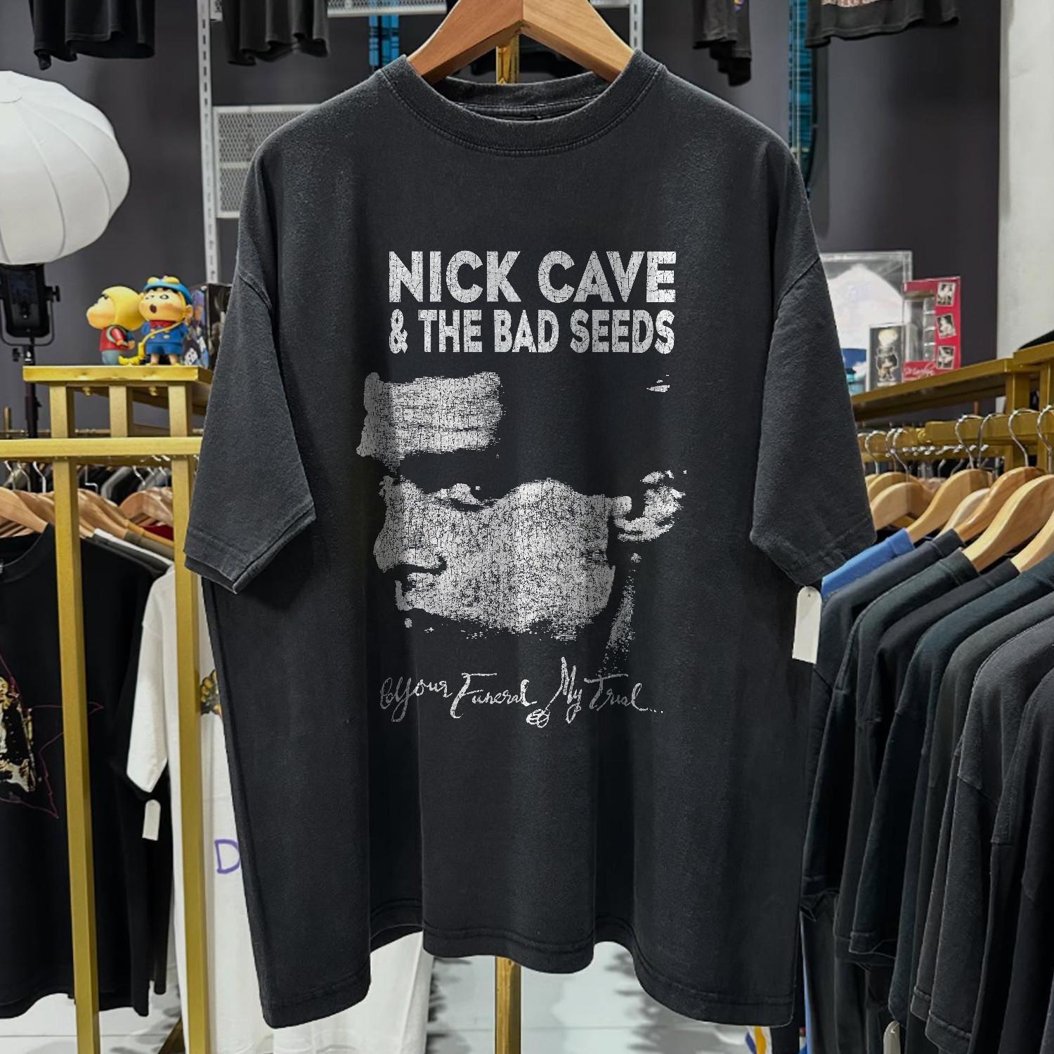 1986 Nick Cave & The Bad Seeds ‘your Funeral, My Trial’ Aged T-Shirt Black M S