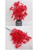 Artificial Red Maple Leaf Branch for Decoration and Landscaping