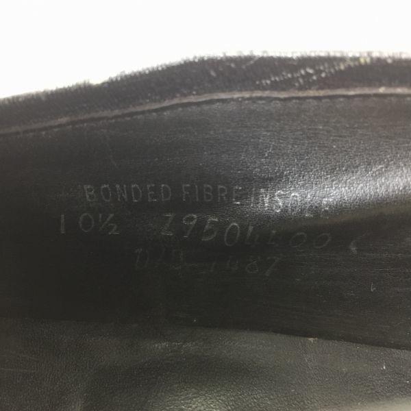 80er-90er Vintage Mansfields Slipper Vamp Business Schuhe Schwarz Größe 10.5D/B 28.0 Herren(GEBRAUCHT)