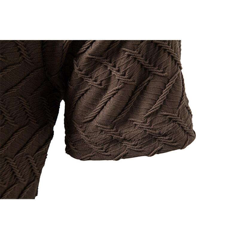 New Summer Men's Round Neck Short Sleeve T Shirt Casual Solid Colar T-Shirts Fashion Diamond Shaped Design Top Tees Streetwear