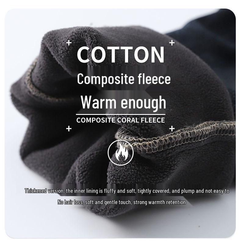 Boys' Spring & Autumn 2025 Fleece-Lined Jeans - Casual Long Pants for Kids