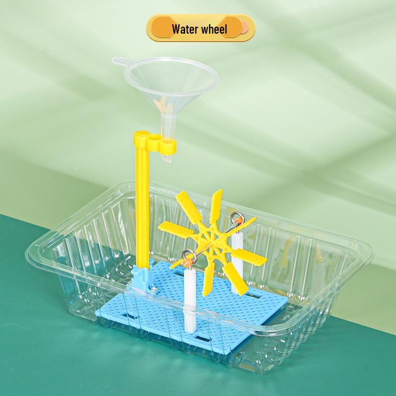 Handmade Water Wheel Science Kit: DIY Materials for Primary Students