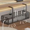 Yousheng Storage Rack Large Capacity Strong Load-bearing Simple Installation Clamp Mount Wire Management Under-Desk Cord Organizer