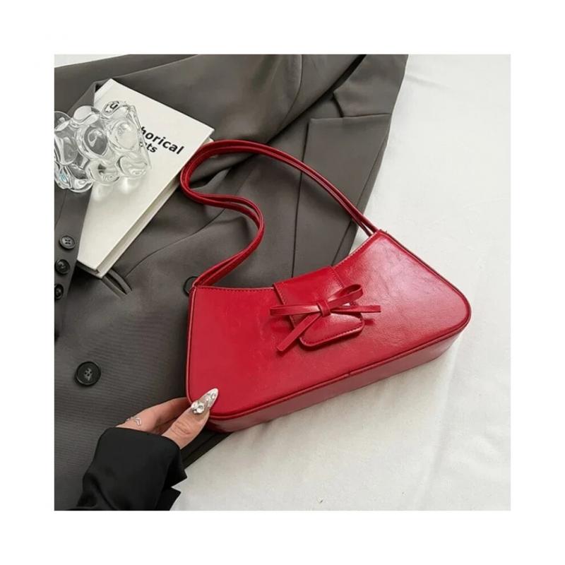 High-Grade Sense Retro Women Underarm Bag 2026 Spring New PU Leather Lady Commuter Shoulder Bags Solid Small Handbags for Women