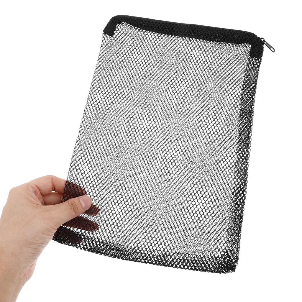 10Pcs Fish Tank Mesh Filter Bag Aquarium Filter Bag Zipper Mesh Pouch 30x20cm White Black Ceramic Ring Activated Carbon Volcanic