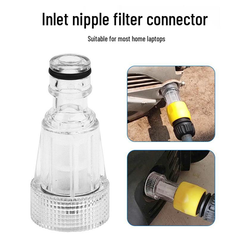 Transparent 6-Point Quick Connect Inlet Filter for Washing Machines