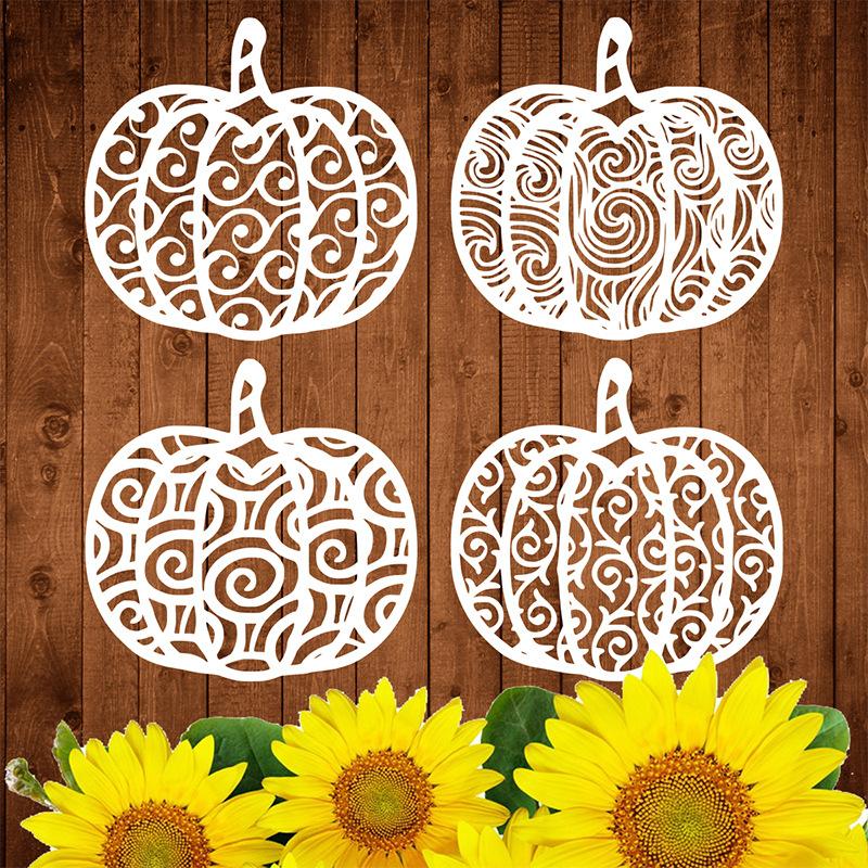 

Hollow Painting Templates, Wall Painting and Spray Painting Decorat, Halloween, Pumpkin Art Tools, Animal and Plant Graffiti Cardboard, Party Decorat