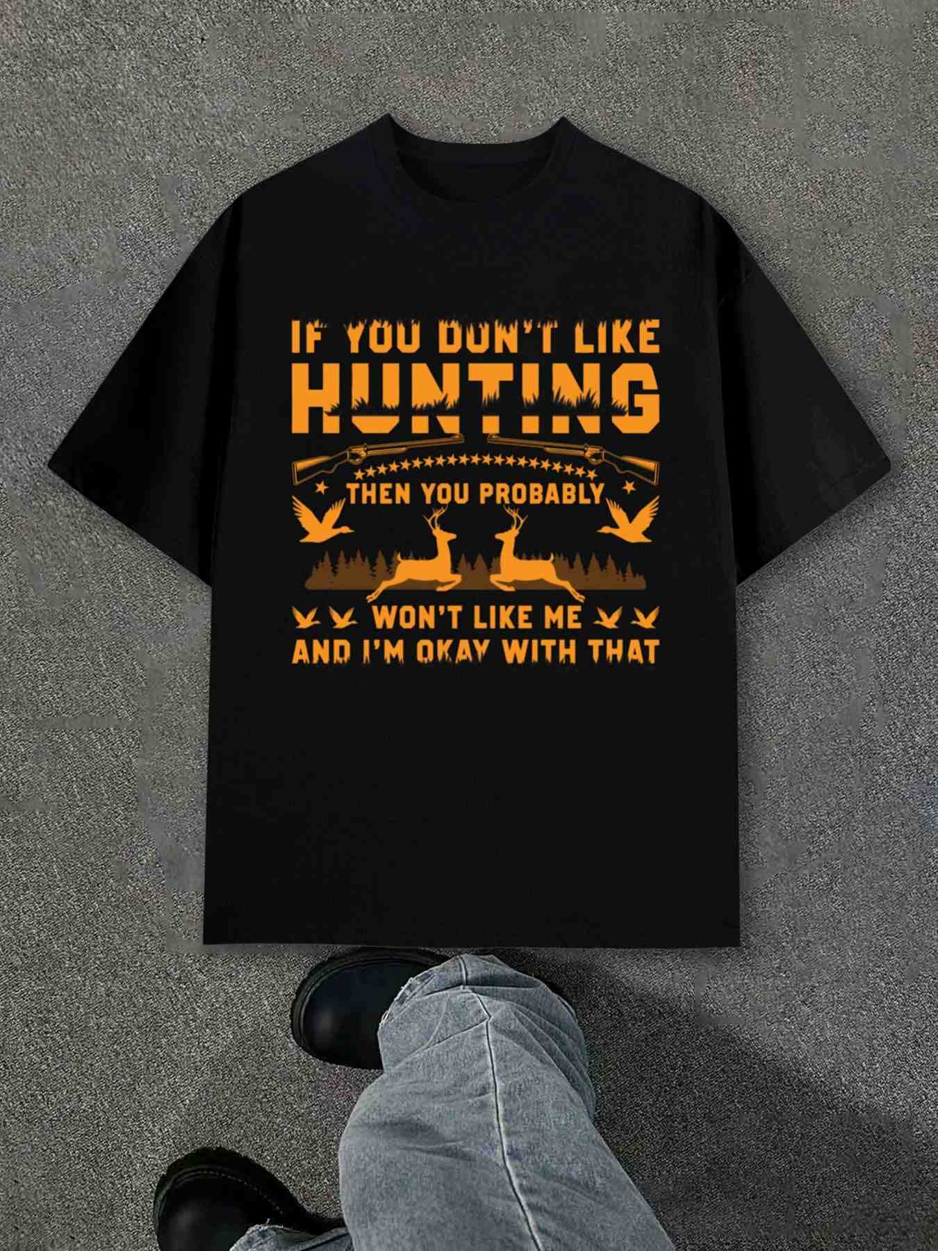 Men s T-Shirt Y2K Hunting Limited Edition Gifts Black 4XL