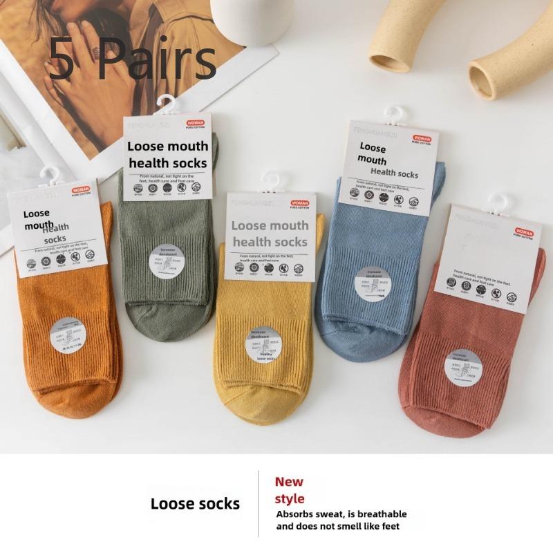 

5 пар женских носков Moon Socks с широким носком и средней длиной 5 Pairs