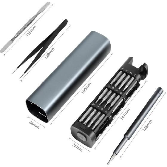 46-in-1 Magnetic Precision Screwdriver Set with Metal Case - Professional Repair Tool Kit for Electronics, Eyeglasses, Watches, Phones, Laptops, DIY