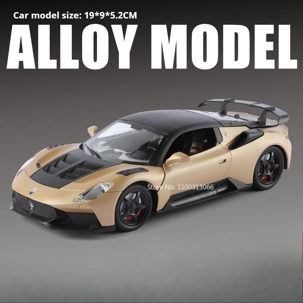 1:24 GT2 Valkyrie Model Toys Alloy Diecast Cars Doors Opened with Light Music Pull Back Miniature Vehicle Sports Car Toy for Boy