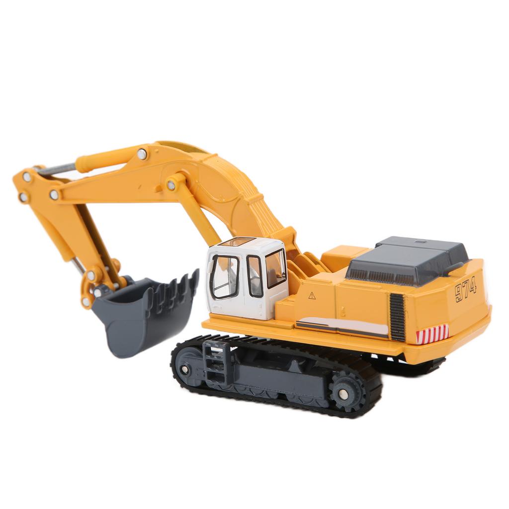 1:87 Engineering Diecast Excavator Model Alloy Crawler Excavator Toy Construction Vehicle Site for