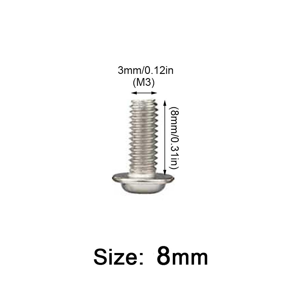 10PCS Round Head Screw PWM Screws Pan Washer M3 M4 Stainless Steel Cross Screw